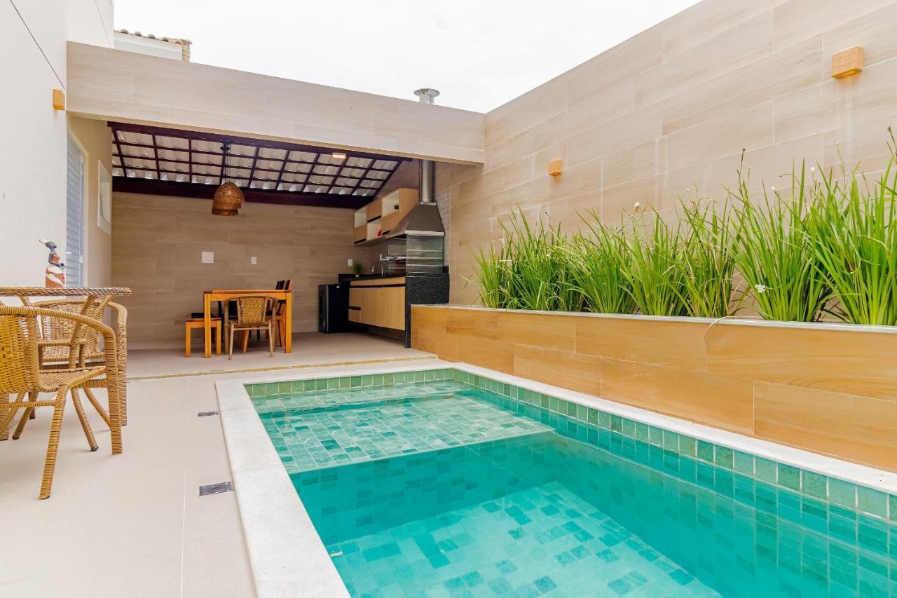 Gb07 Otima Casa 4 Suites Com Piscina Em กวาราจูบา ภายนอก รูปภาพ